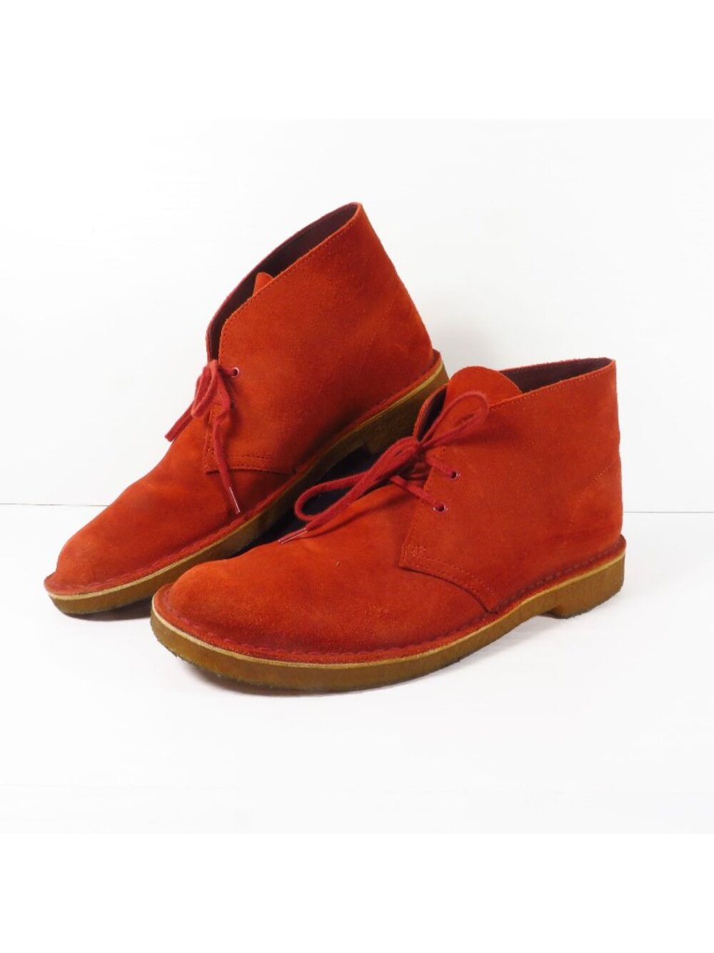 Clarks Originals Desert Boots Rust Brown Suede Mens 10.5 Chukka Charles F Stead